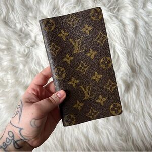 Vintage Louis Vuitton Monogram Checkbook/Notebook Cover/Wallet
